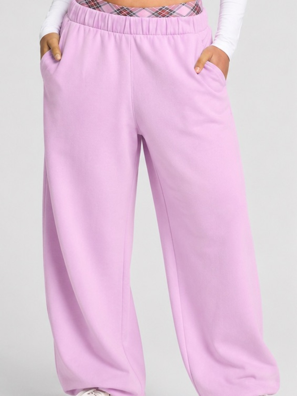 PINK Victoria's Secret Lavender Wide-Leg Lounge Pants